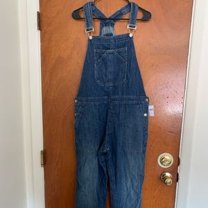 Gap sz L denim overalls
